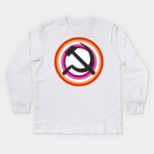 Lesbian Pride Communist Kids Long Sleeve T-Shirt